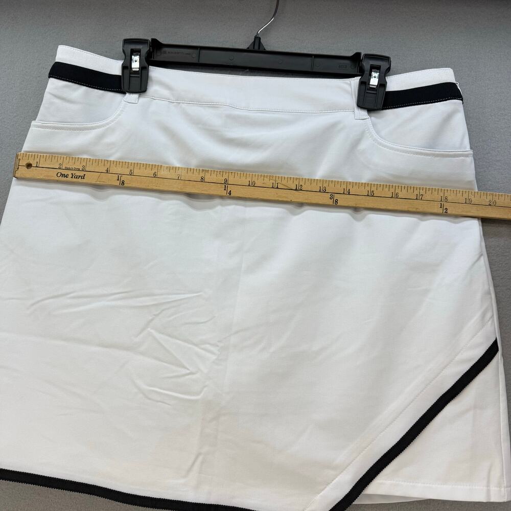 N'Vo by Lanctot Skort Women's 10 Size White Black Golf Skort Pickleball Golf EUC - Picture 11 of 13